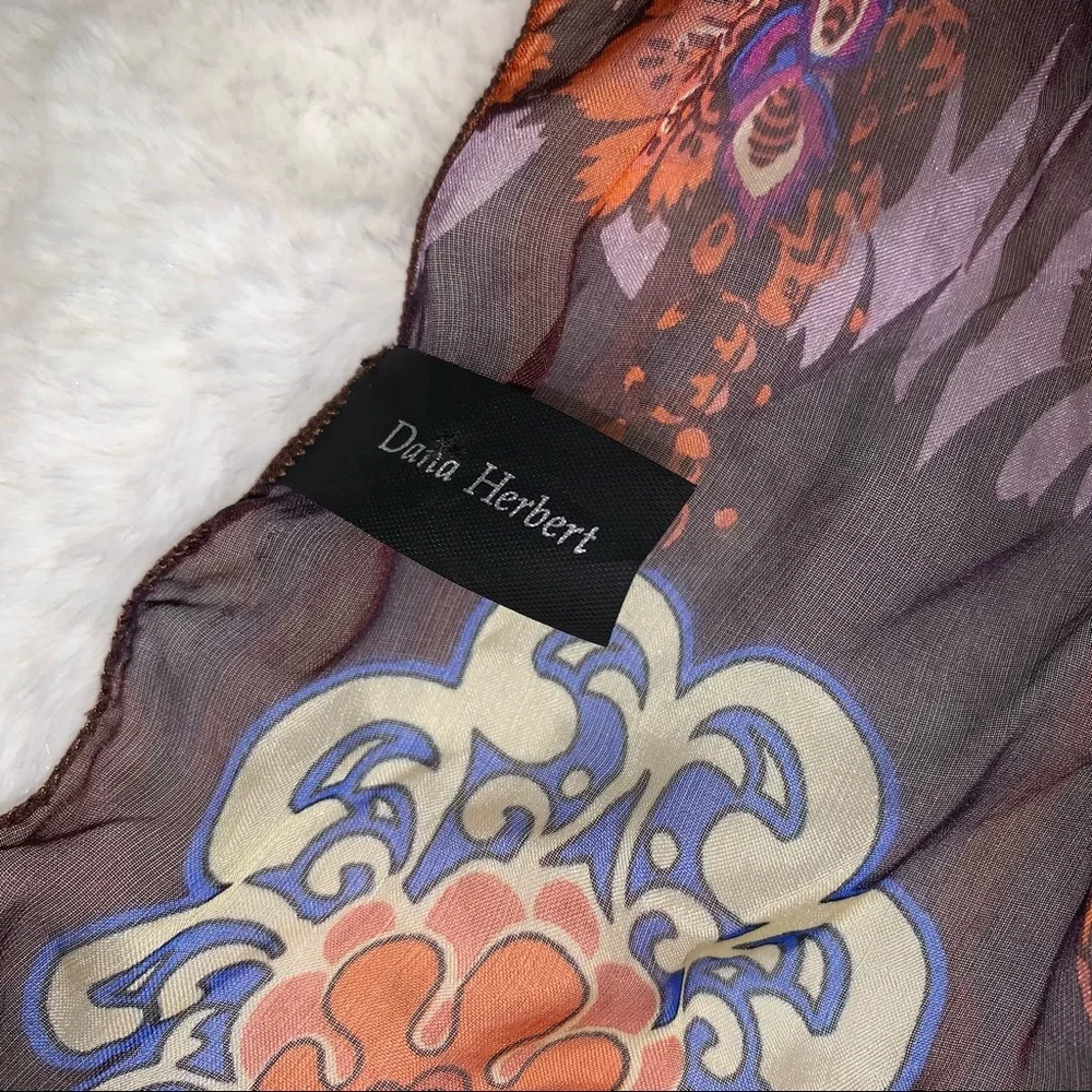 Dana Herbert 100% Silk Scarf